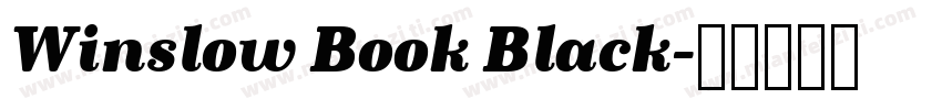 Winslow Book Black字体转换